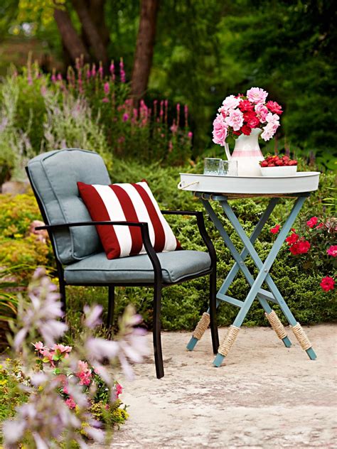 The month dedicated to outdoor decor continues. 25 Budget Ideas for Small Outdoor Spaces | HGTV