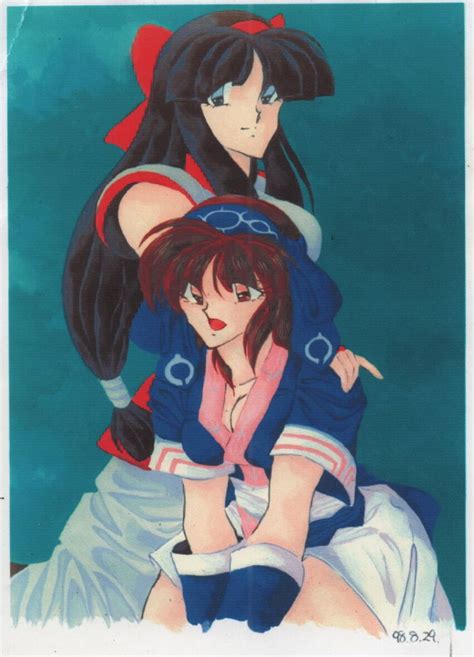 Nakoruru Rimururu Samurai Spirits Snk Highres Traditional Media 1990s Style 2girls