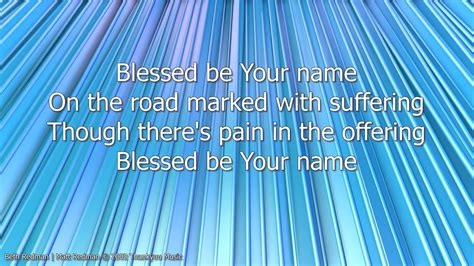 Song Blessed Be Your Name Stf 41 Youtube
