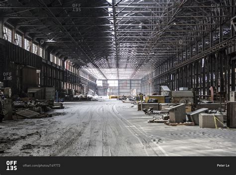 View Of An Abandoned Warehouse In Detroit Usa Stock Photo Offset