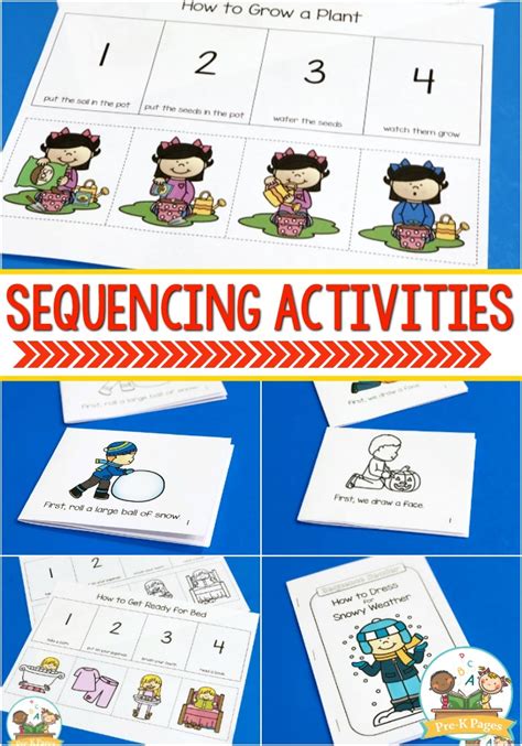 Sequencing kids can always use practice with sequencing! Sequencing Activities for Preschoolers - Pre-K Pages