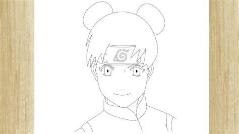 How To Draw Tenten From Naruto Como Desenhar A Tenten De Naruto