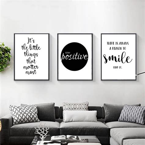 Office Living Room Kitchen Print Wall Art Hallway A Positive Mind