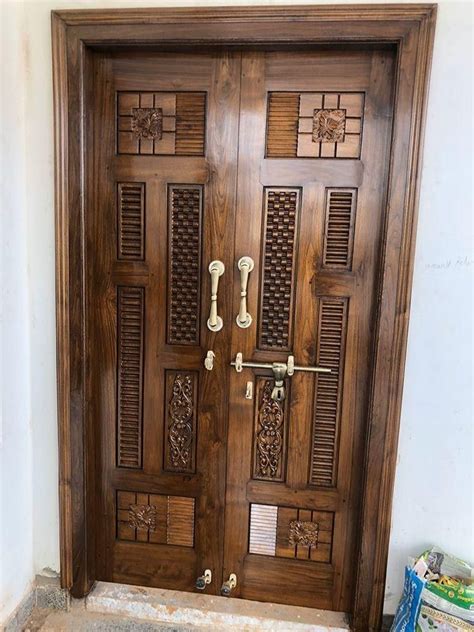 Teak Wood Latest Main Double Door Designs Blog Wurld Home Design Info