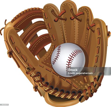 Baseball Mitt Stock Illustration Download Image Now Baseball Glove