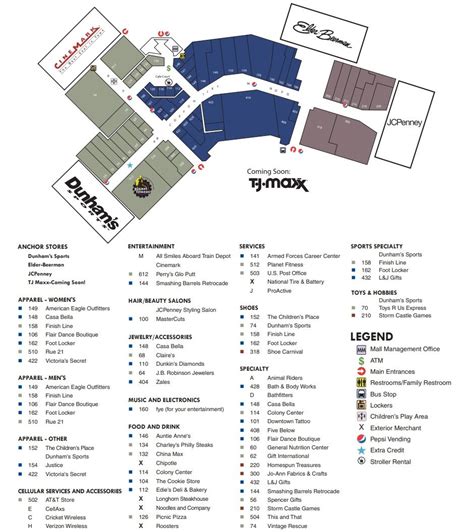 Colony Square Mall shopping plan | Zanesville, Mall, Mall stores
