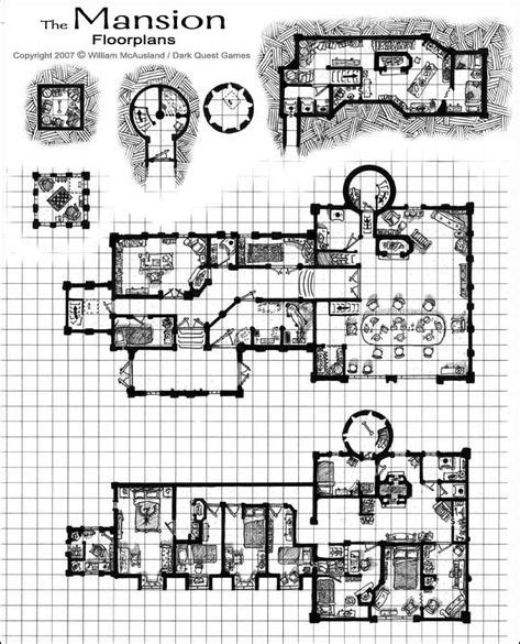 Medieval Castle Floor Plans Medieval Fantasy Mansion Floor Plan By
