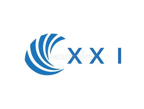 Xxi Letter Logo Design On White Background Xxi Creative Circle Letter