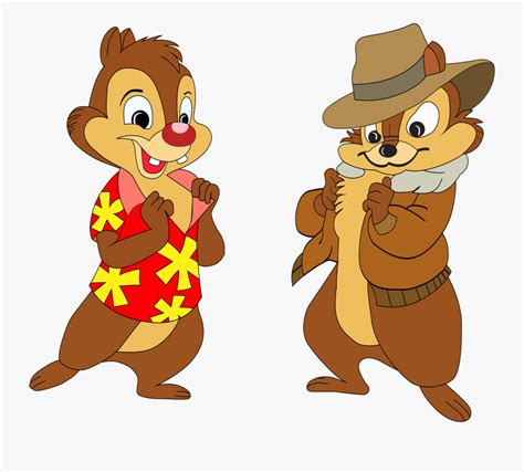 Chip And Dale Png Cartoon Chipmunks Free Transparent Clipart