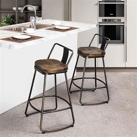 Island Stools Vintage Wooden Stools For Bar And Kitchen Island