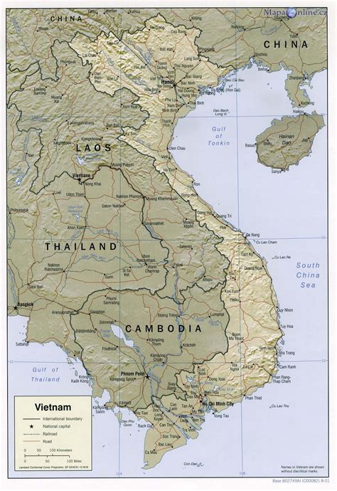 Mapa Vietnamu MapaOnline Cz
