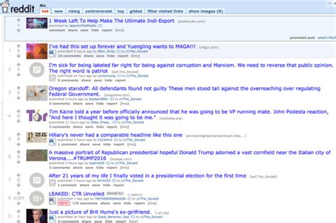 So, try different ways to test your internet connection. Pro-Trump Subreddit Takes Over Reddit Front Page After ...