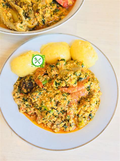 In a large pot, heat the palm oil on medium for a minute and then add the une. Egusi Soup | Recipe | Egusi soup recipes, Soup recipes ...