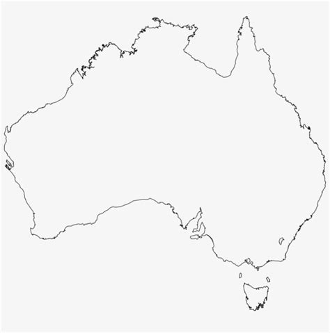 Australian Blank Political Map