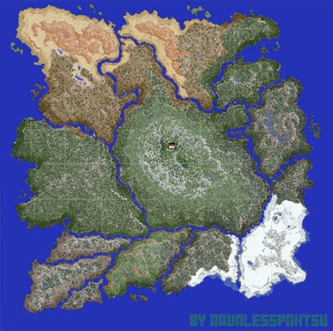 Сovered River 5000x5000 Custom Terrain Minecraft Map