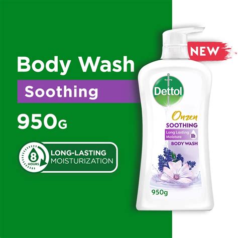 Dettol Onzen Soothing Body Wash Lavender And White Jasmine 950g 8 Hrs
