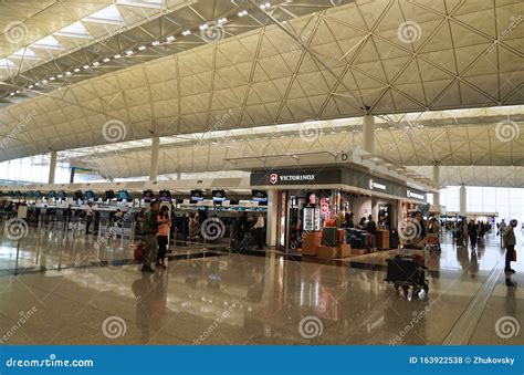 Inside Of Terminal 1 Of Hong Kong International Airport Editorial Stock