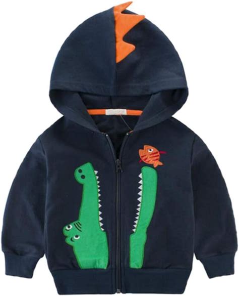 Bfsports Baby Boys Cartoon Dinosaur Hoodies Sweatshirt