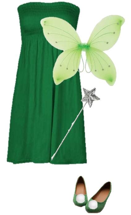 Homemade tinkerbell / fairy costume tutorial to make this complete costume as is, you'll need … halloween for kids: DIY Tinkerbell Costume using Everyday Items You Can Wear Again - Thrifty NW Mom