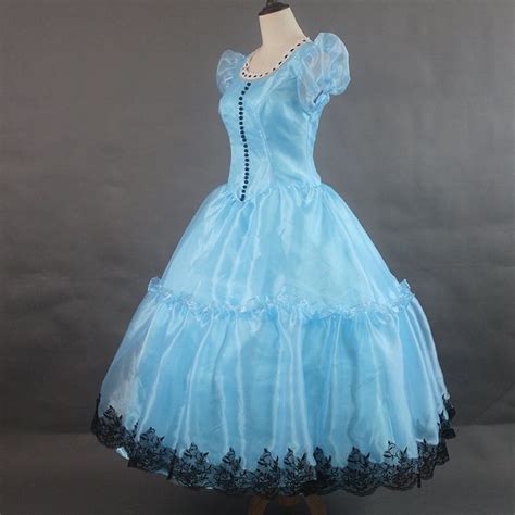 Tim Burtons Alice In Wonderland Alice Blue Dress Costume In 2022 Blue