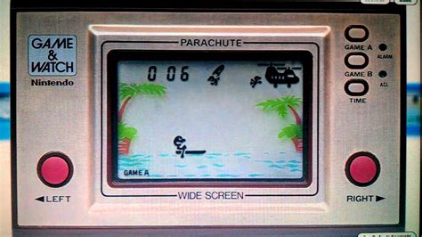 It is a nostalgic cute piece console that lets you play 3 classic games of all time, their new handled device, the nintendo game & watch: LCD Games: Parachute Nintendo Game & Watch - YouTube