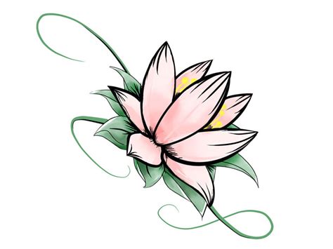 Lotus Flower Sketch Clipart Best