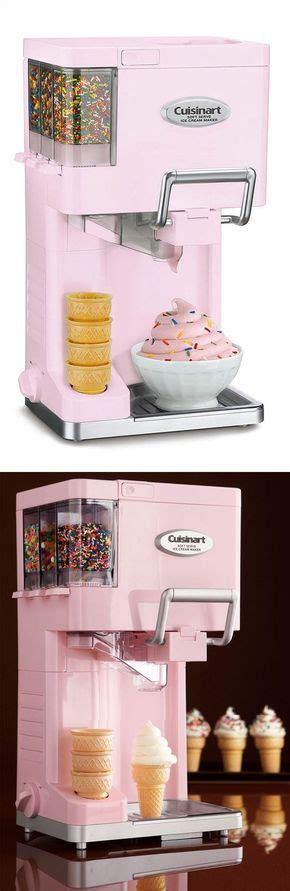Cuisinart Soft Serve Ice Cream Machine In Pink Product Design Ice Cream At Home Soft