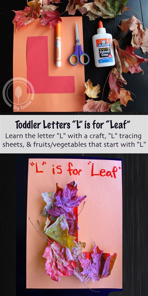 Sly Spoon Toddler Letters L Is For Leaf