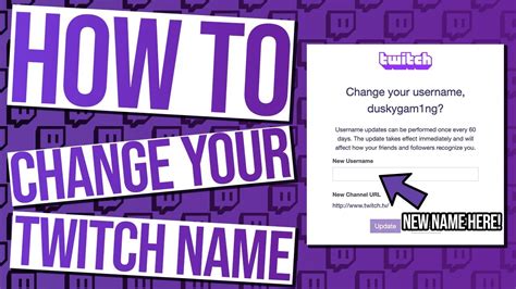 How To Change Your Name On Twitch Easy Tutorial Youtube