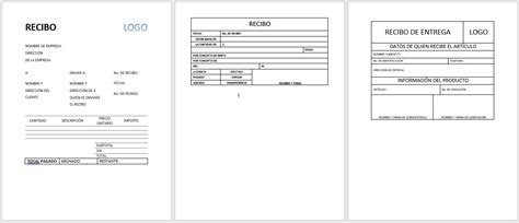 El Recibo Ejemplos Y Formatos Excel Word Pdf【2023