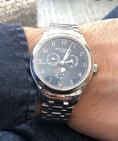 Patek Philippe Annual Calendar Moon Phase Blue Dial 38mm 2 Luxury Watches On Carousell