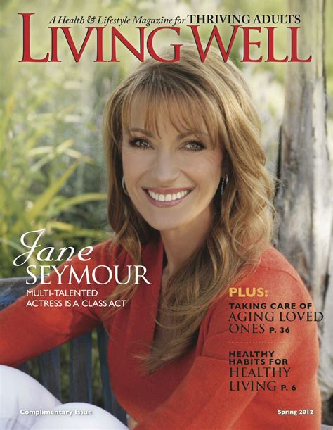 Jane Seymour From Our Spring Issue Click On The Cover To Read The