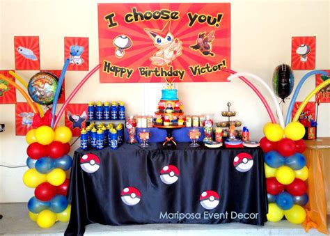 Pokemon Birthday Party Ideas Photo 1 Of 11 Catch My Party