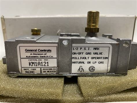 Nib Itt General Controls Km1a121 Gas Oven Control Valve Ebay