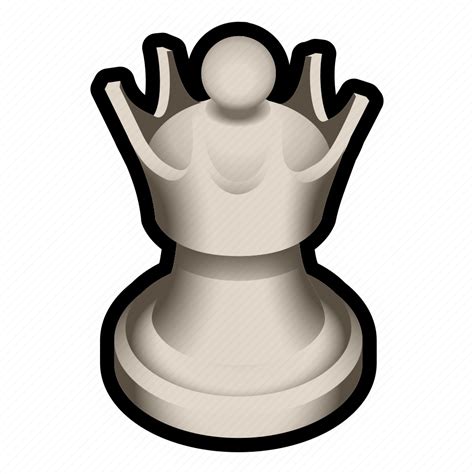 Board Chess Game Piece Queen White Icon Download On Iconfinder