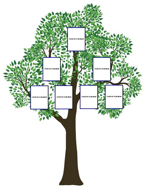 The size of the image is 21,3 cm x 16 cm in 200 dpi. Simple Family Tree Template - ClipArt Best