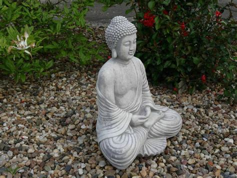 Big Praying Buddha Concrete Buddha Statue Japan Meditation Etsy Uk