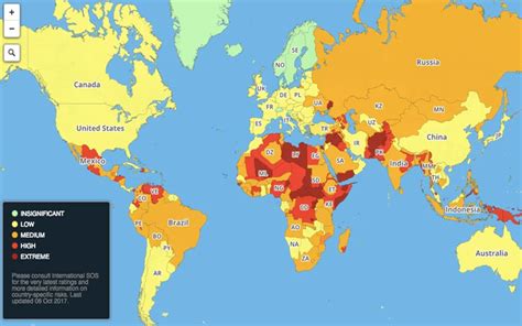 These Are The Worlds Most Dangerous Countries This Map Will Change Images