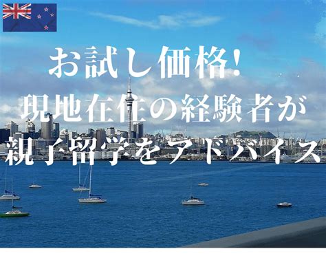 お試し価格！親子留学を豊富な経験でアドバイスします セブ島、ニュージーランドでの親子留学の経験からご提案します 勉強・受験・留学の相談・サポート ココナラ