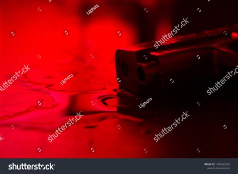 High Contrast Image Bloody Crime Scene 스톡 사진 1290365320 Shutterstock