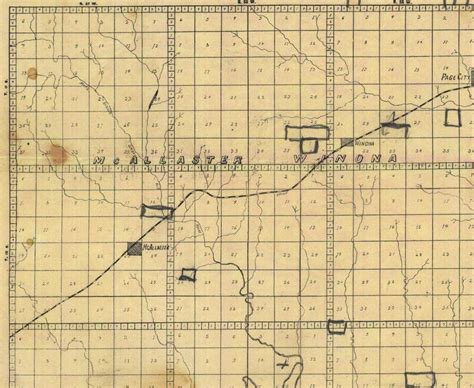 Logan County Kansas 1895 Lowe Old Wall Map Reprint Etsy