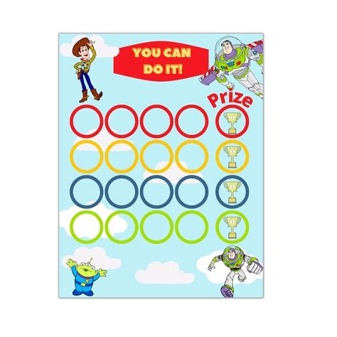 Buy Toy Story Reward Chart Printable Potty Training Chart Online In