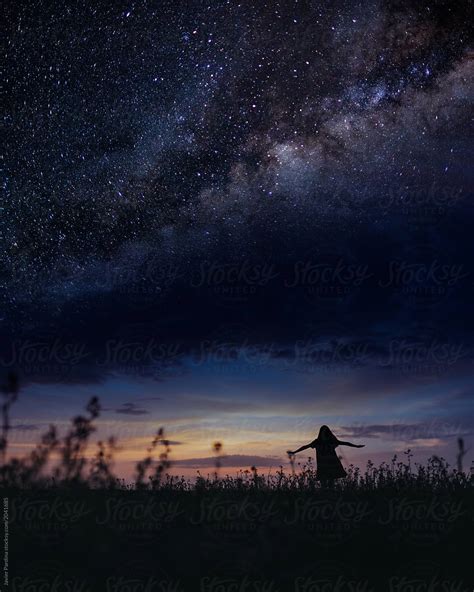 Dancing Under Milky Way By Stocksy Contributor Javier Pardina Stocksy