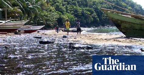 It happens on a large scale and is oil spills and their effects can also be experienced with refined petroleum or even waste oil from large scale industries. Philippines appeals for help with oil spill | Environment ...