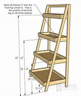 How To Build Ladder Shelf Images