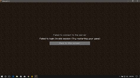 Failed To Login Invalid Session Try Restarting Your Game Minecraft