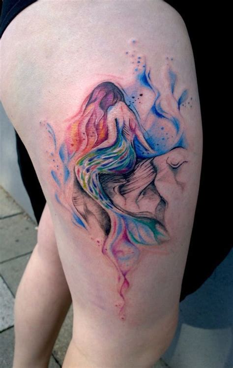 The Multi Colored Mermaid Tattoo So Here We Got The Beautiful Multi