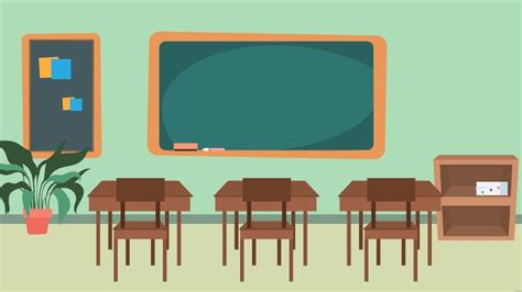 Classroom Cartoon Background In Illustrator  Svg Eps Png