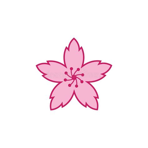 Sakura Flower Vector Illustration Design Stock Vector Illustration Of