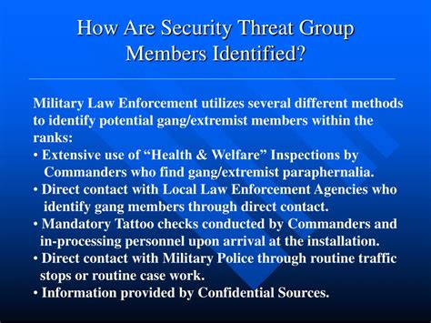 Ppt Security Threat Groups And The Military Powerpoint Presentation
